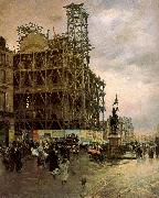 Nittis, Giuseppe de The Place des Pyramides Germany oil painting reproduction